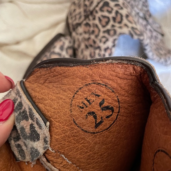 Leopard Print Women's Cowboy Boots - Picture 12 of 13